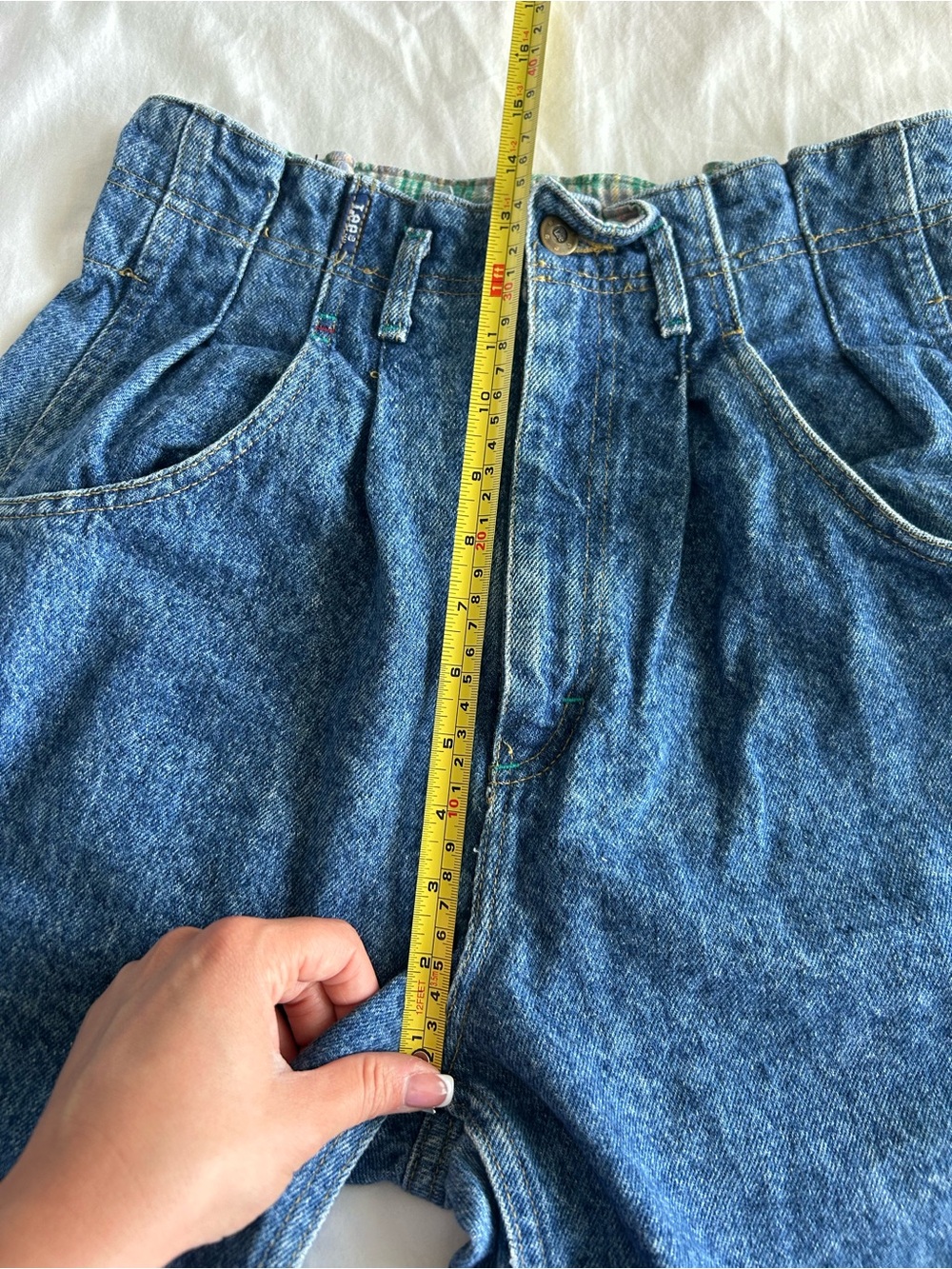 Lee Vintage High-Waist Blue Women's Paperbag Jeans - Picture 13 of 13